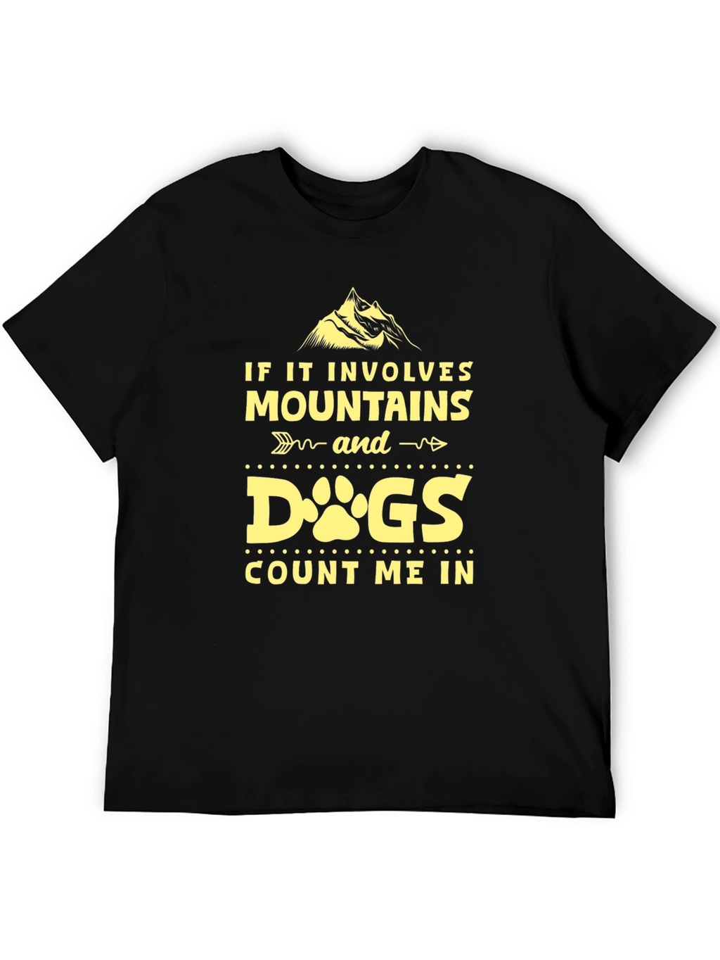 Mountains & Dogs Tee - Adventure Awaits!