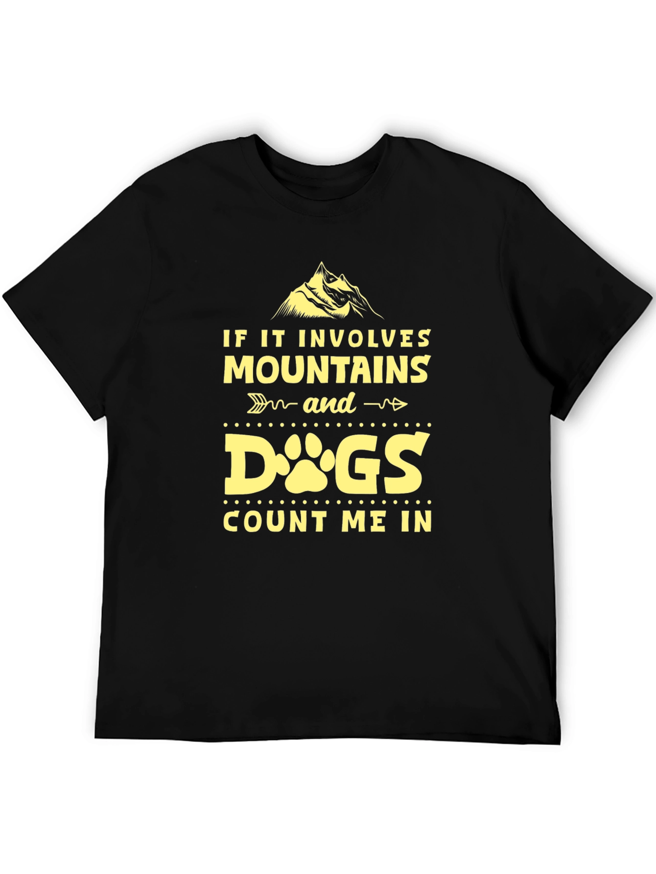 Mountains & Dogs Tee - Adventure Awaits!