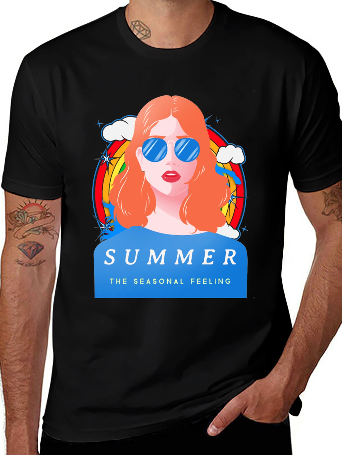 Summer Feeling Graphic T-Shirt