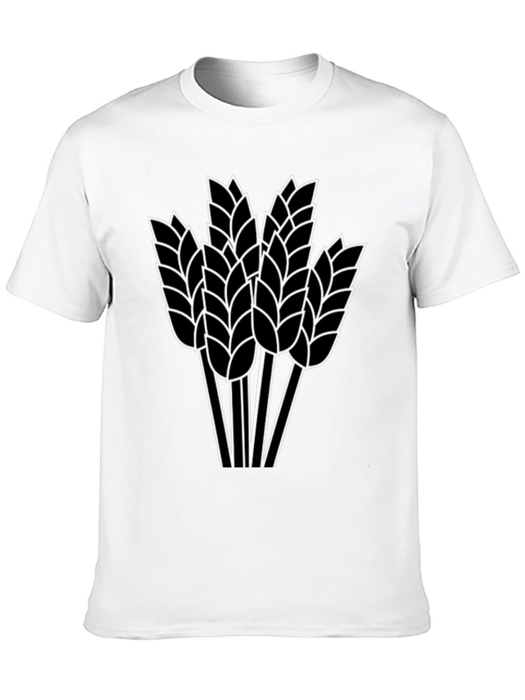 Wheat Graphic Black T-Shirt