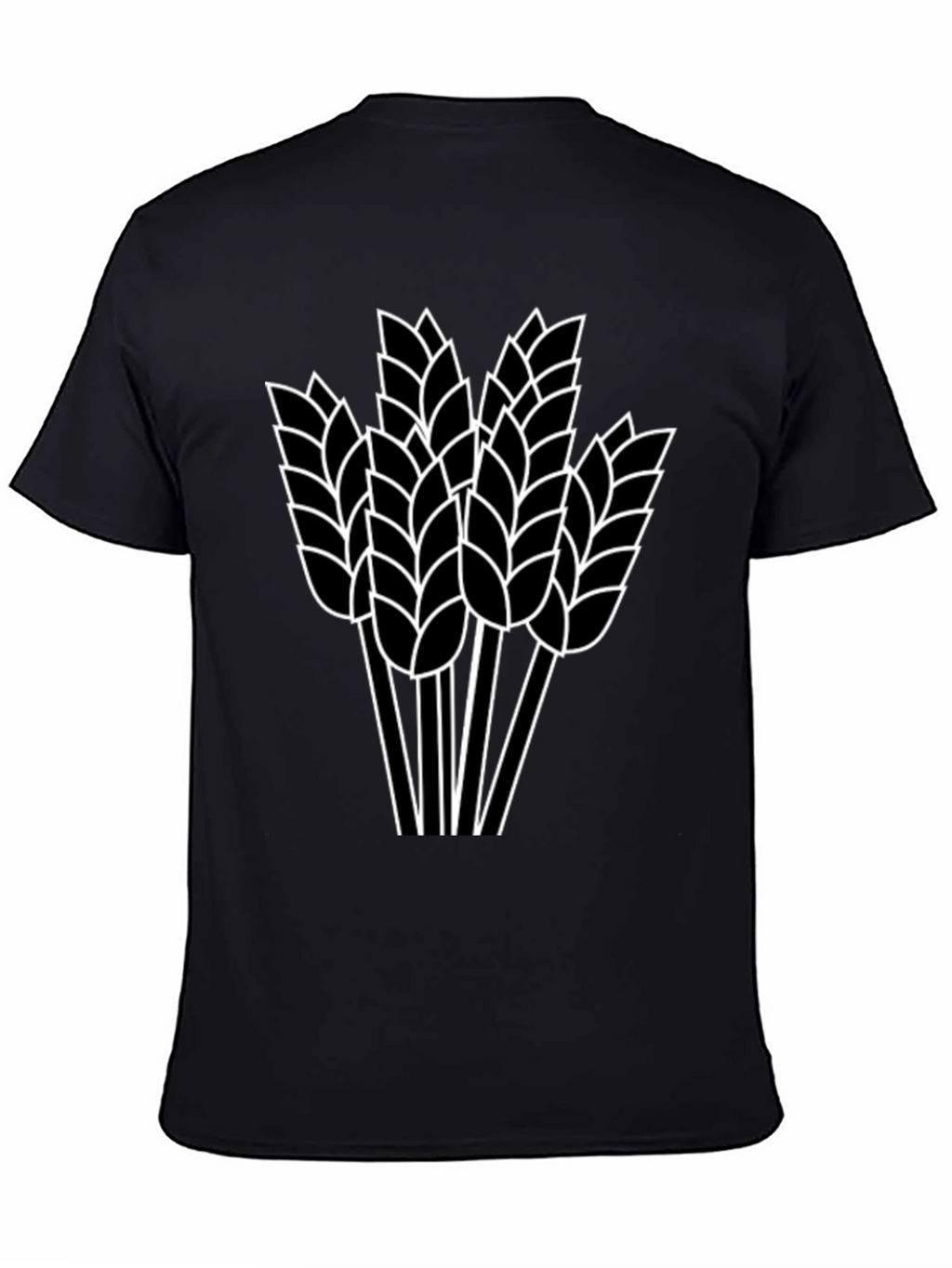 Wheat Graphic Black T-Shirt