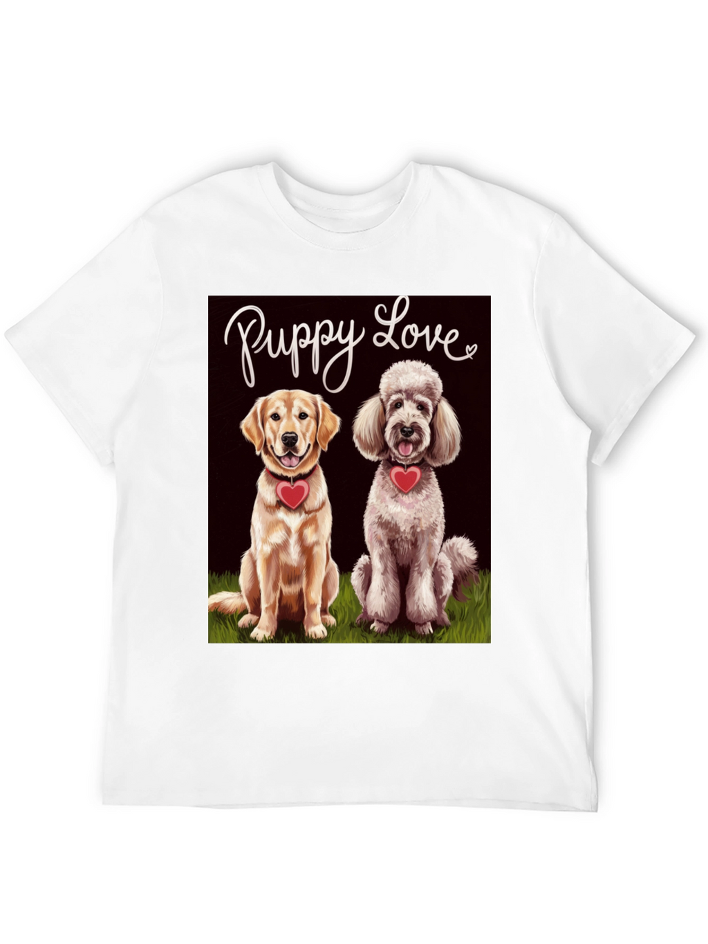Puppy Love Graphic T-Shirt Cute Dog Tee