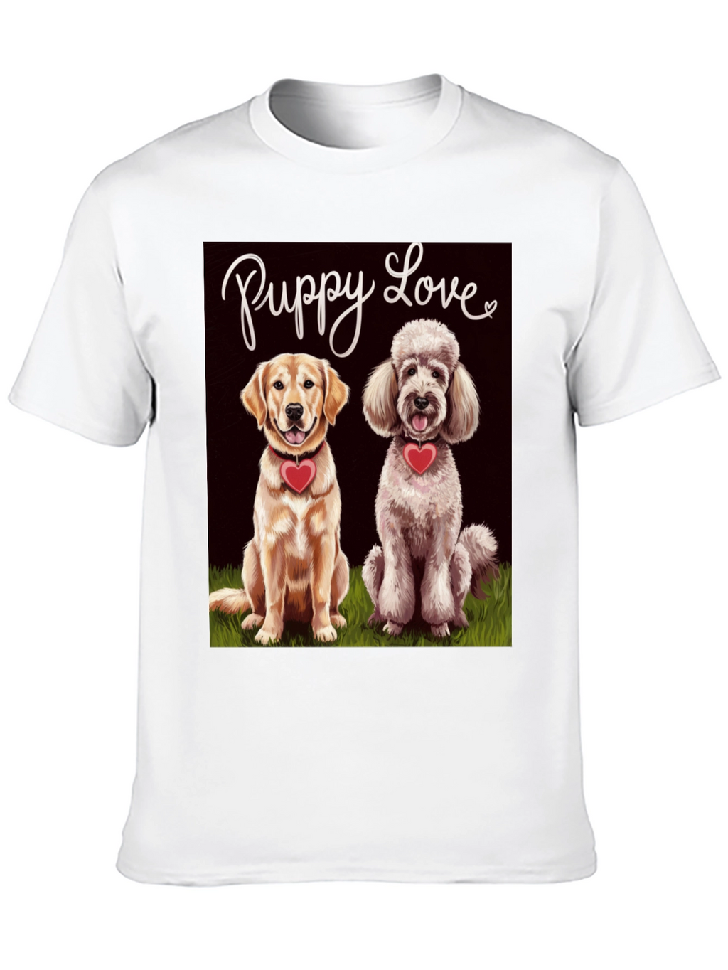 Puppy Love Graphic T-Shirt Cute Dog Tee