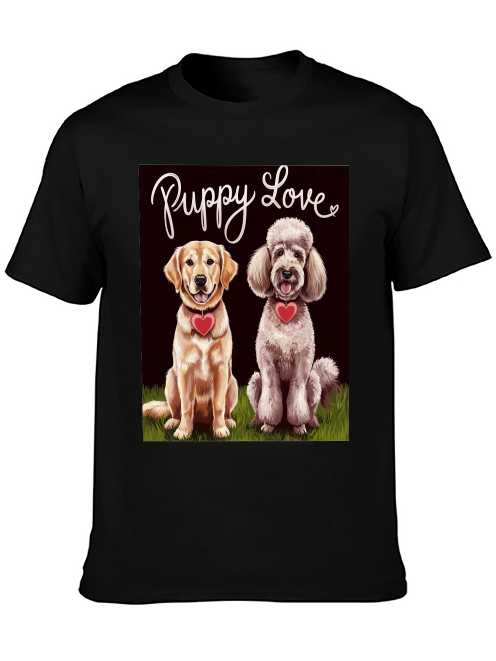 Puppy Love Graphic T-Shirt Cute Dog Tee