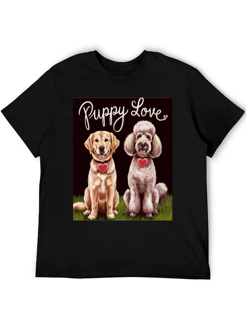 Puppy Love Graphic T-Shirt Cute Dog Tee