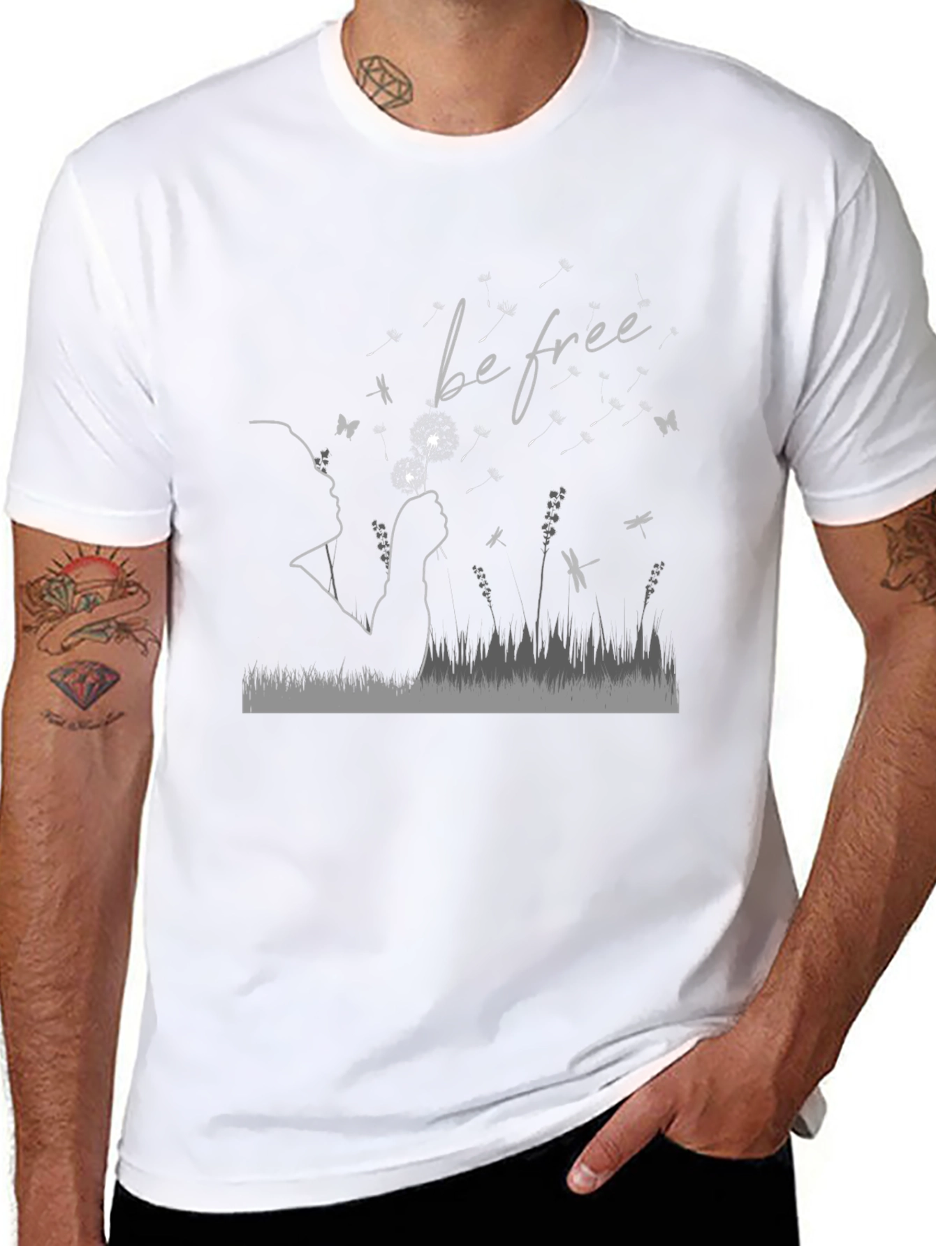 Be Free Graphic T-Shirt - Soft Cotton Blend