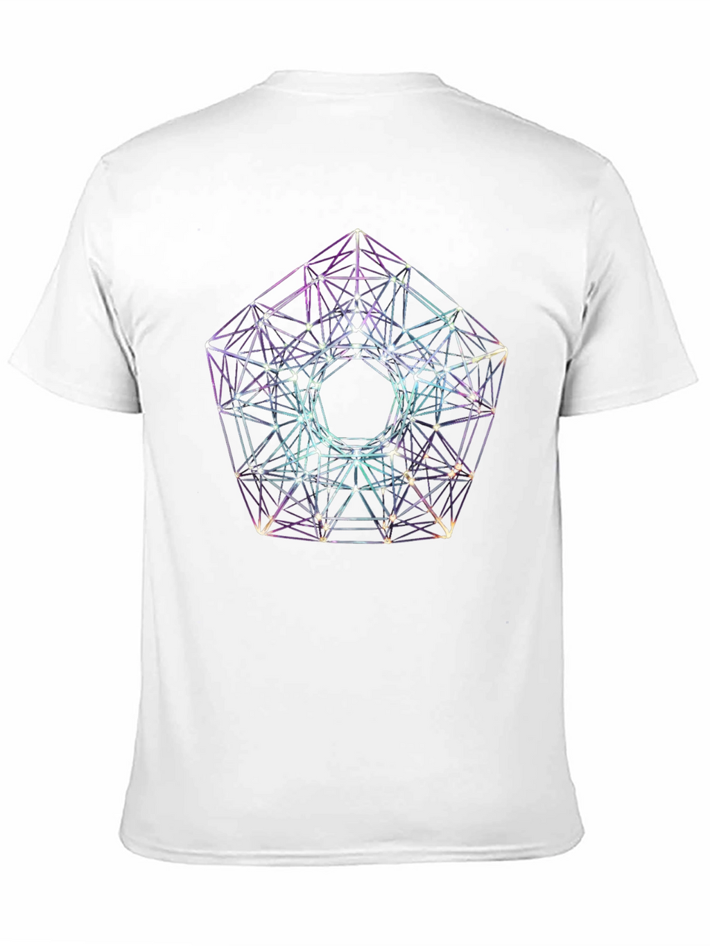 Geometric Shape Black T-Shirt - Modern Design
