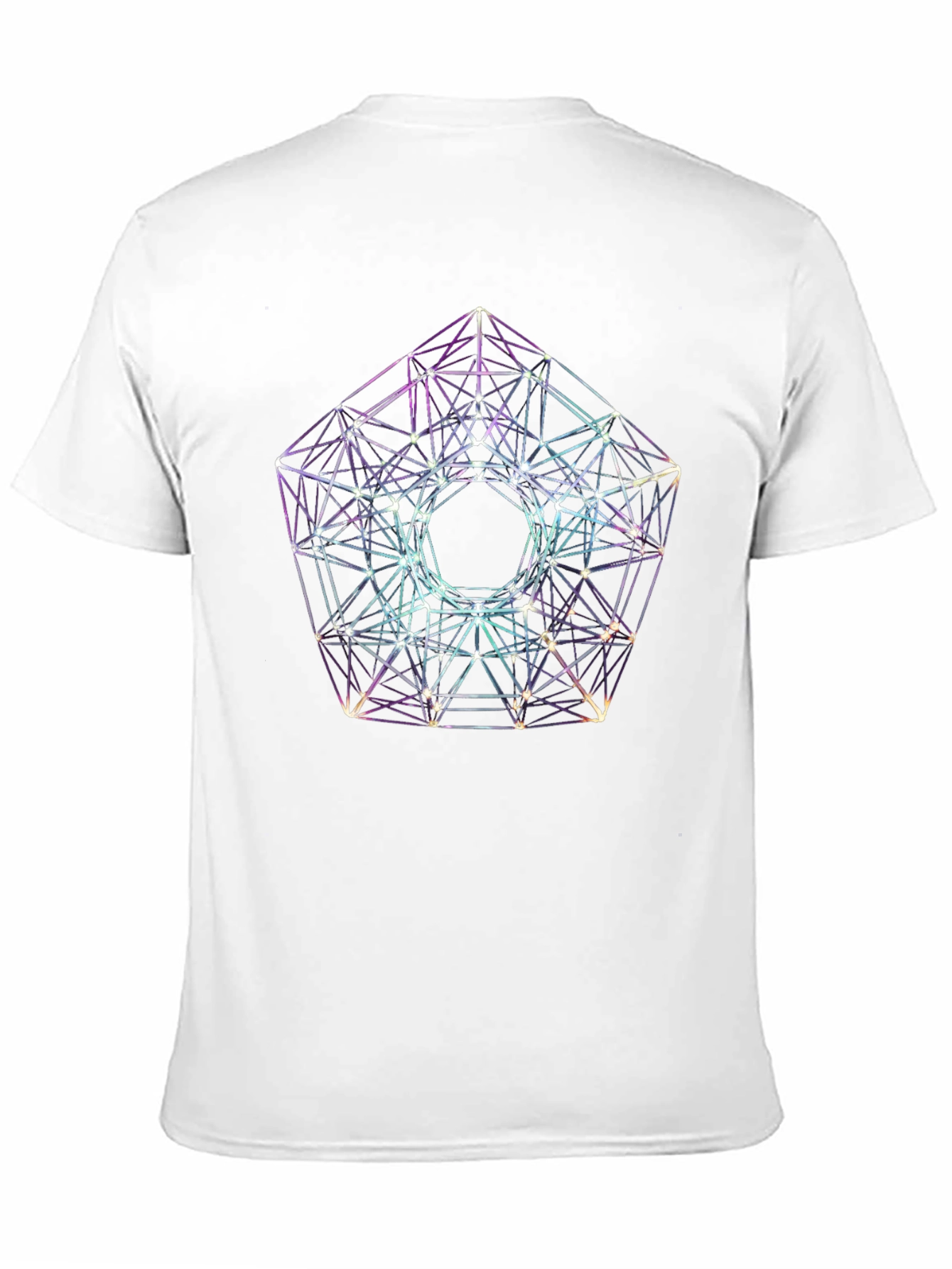 Geometric Shape Black T-Shirt - Modern Design