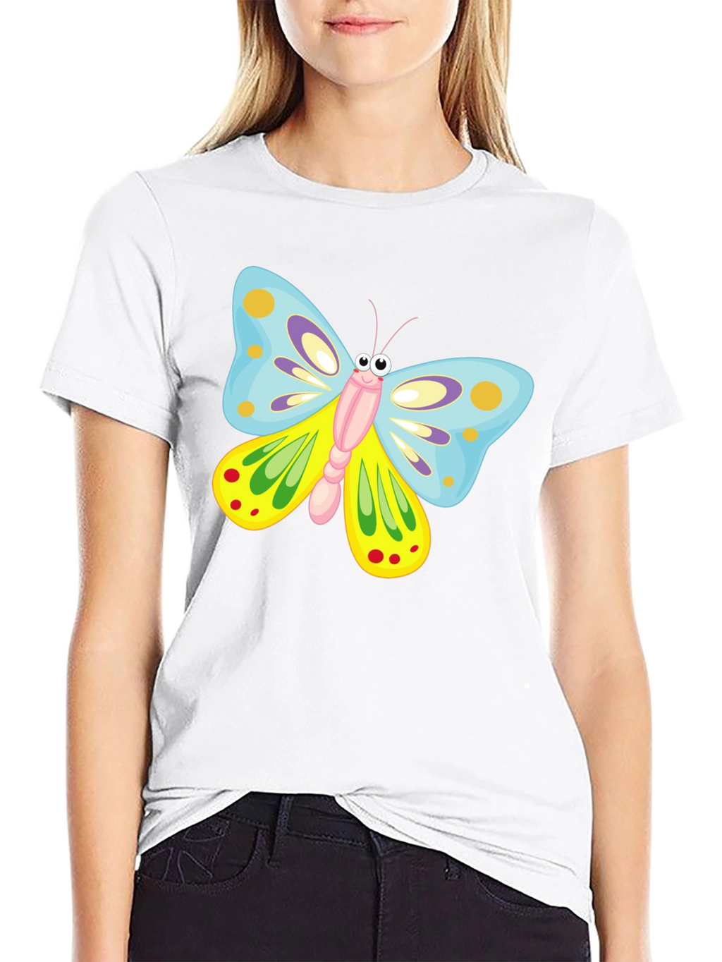 Butterfly Graphic Print T-Shirt