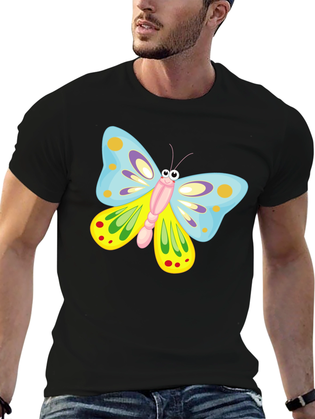 Butterfly Graphic Print T-Shirt