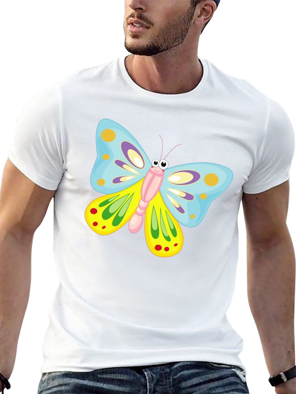 Butterfly Graphic Print T-Shirt
