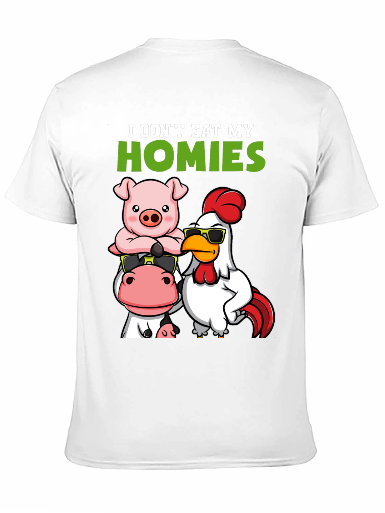 Vegan I Dont Eat My Homies Graphic Tee