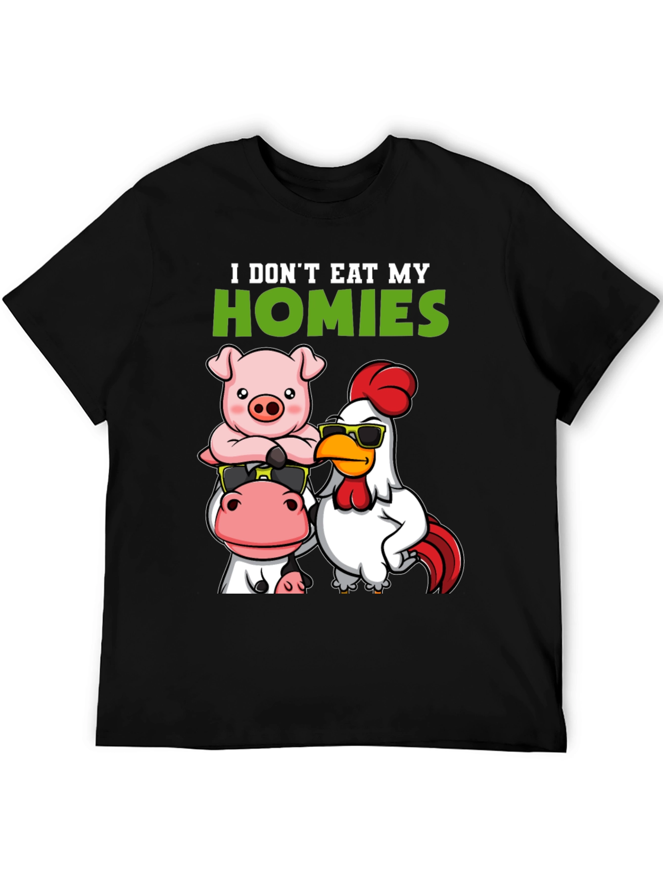 Vegan I Dont Eat My Homies Graphic Tee