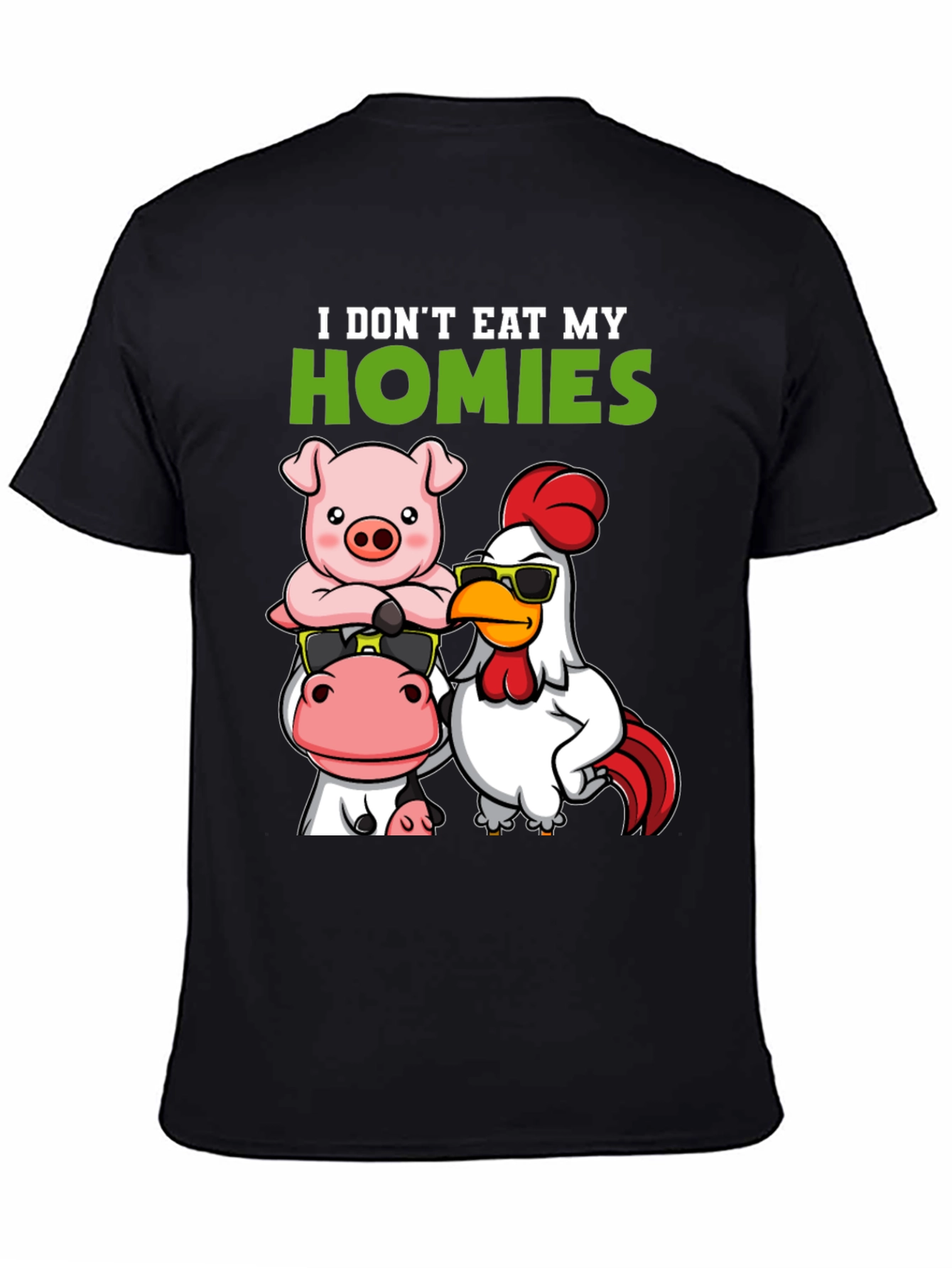 Vegan I Dont Eat My Homies Graphic Tee