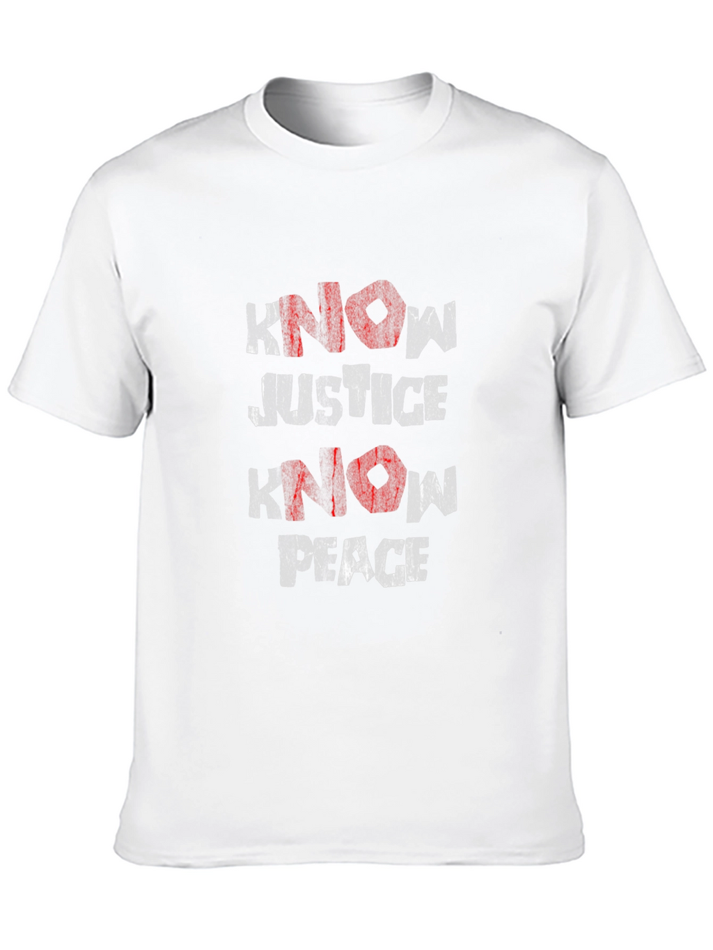 Know Justice Know Peace Graphic Tee - Black