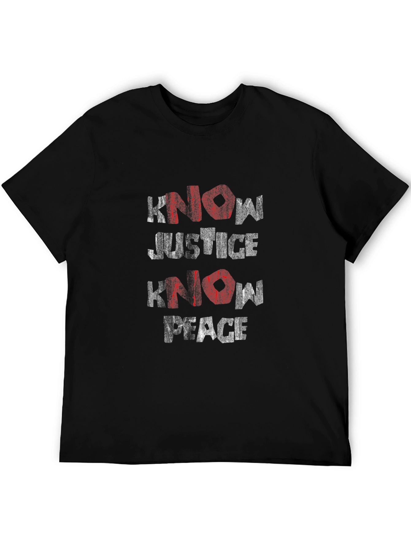 Know Justice Know Peace Graphic Tee - Black