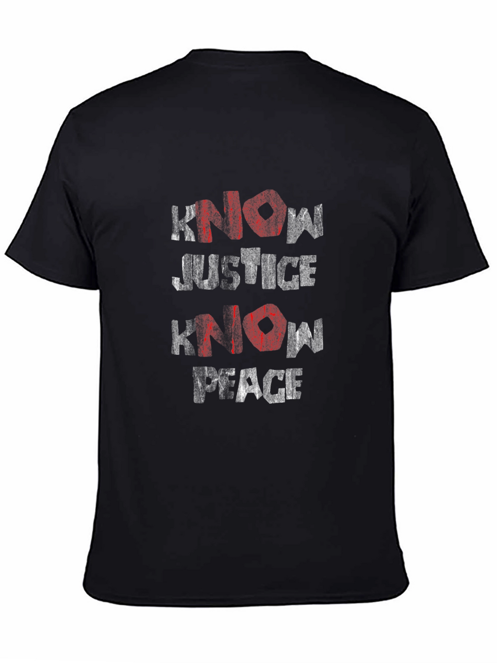 Know Justice Know Peace Graphic Tee - Black