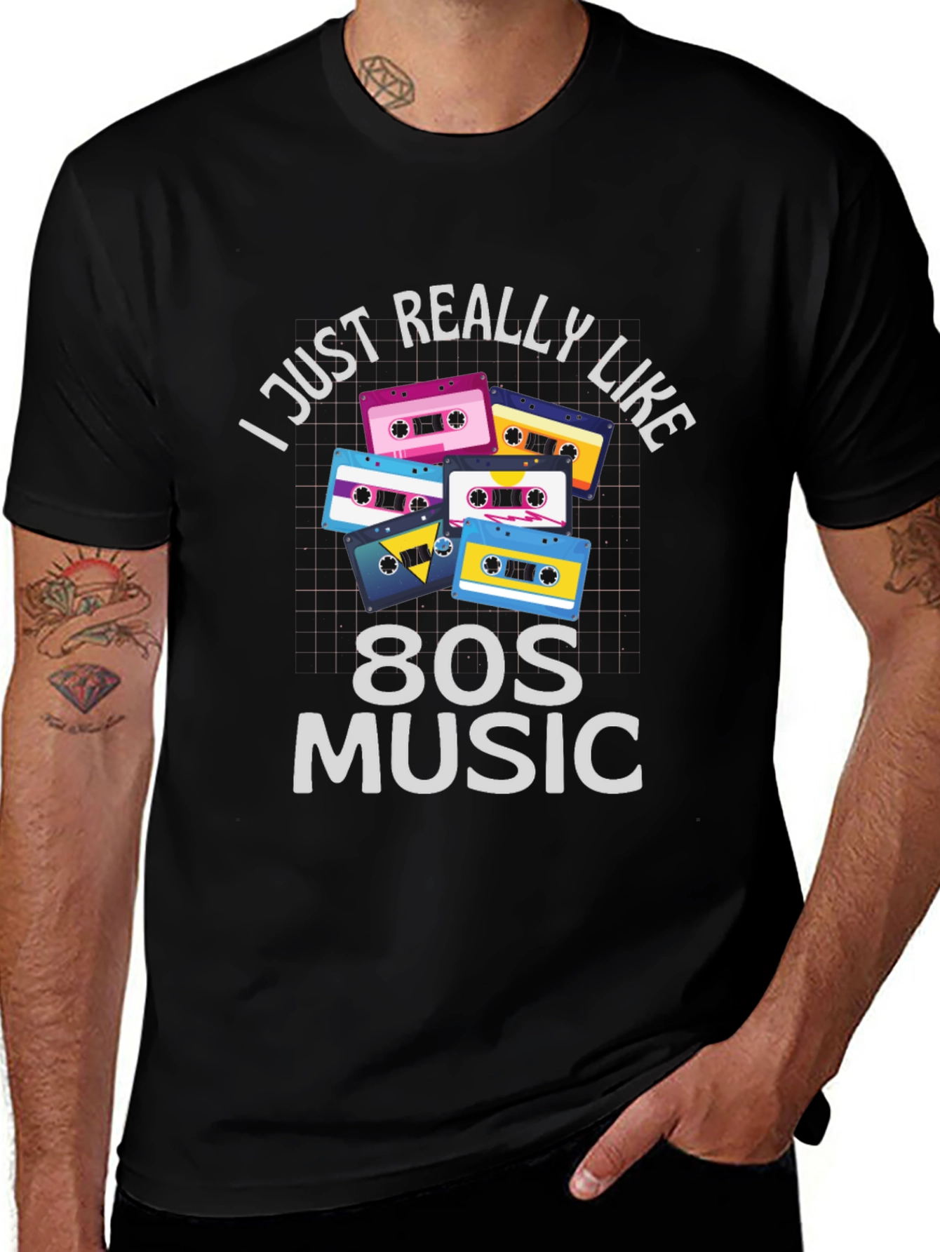 80s Music Retro Cassette T-Shirt