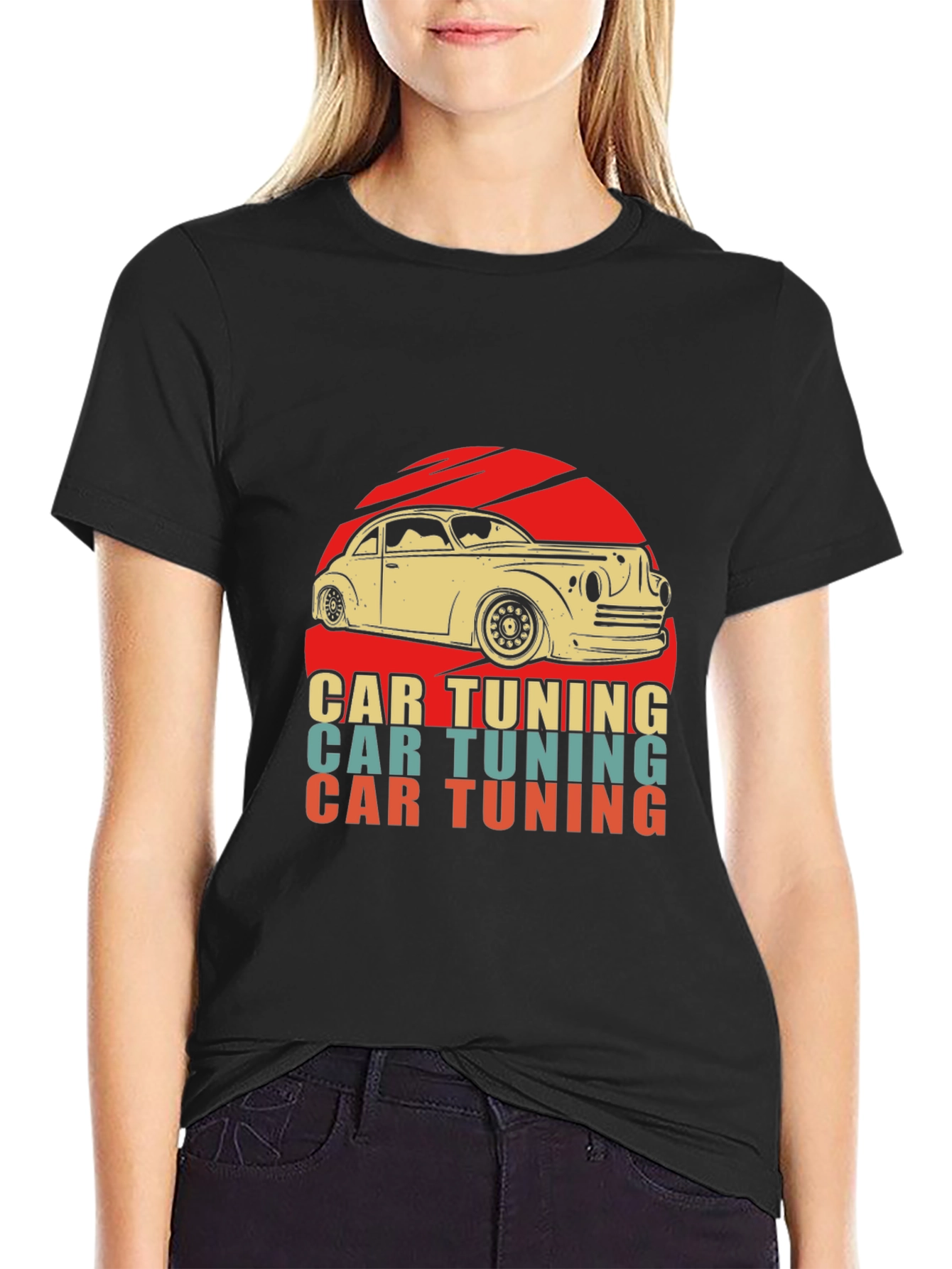 Retro Car Tuning Graphic T-Shirt