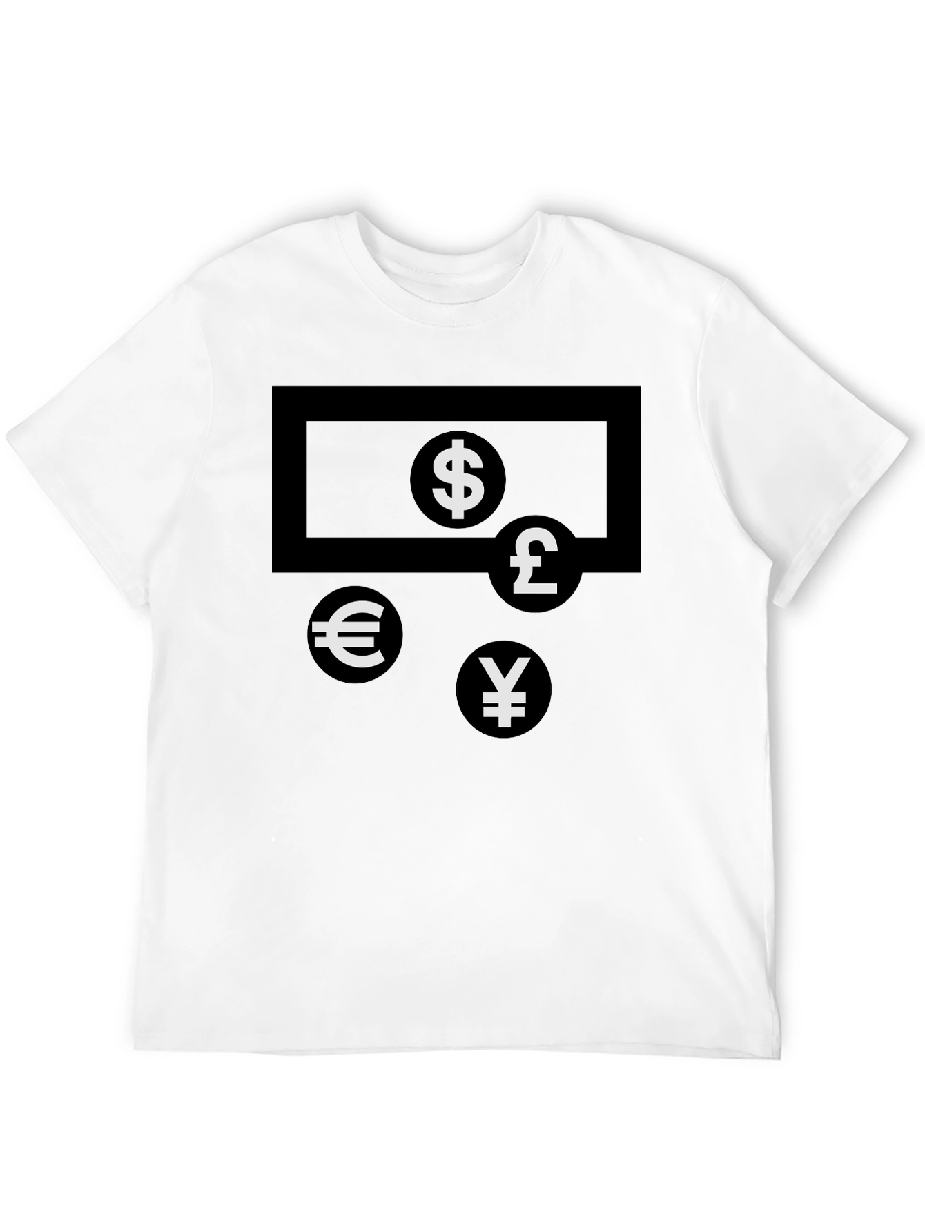 Currency Symbols T-Shirt - Black