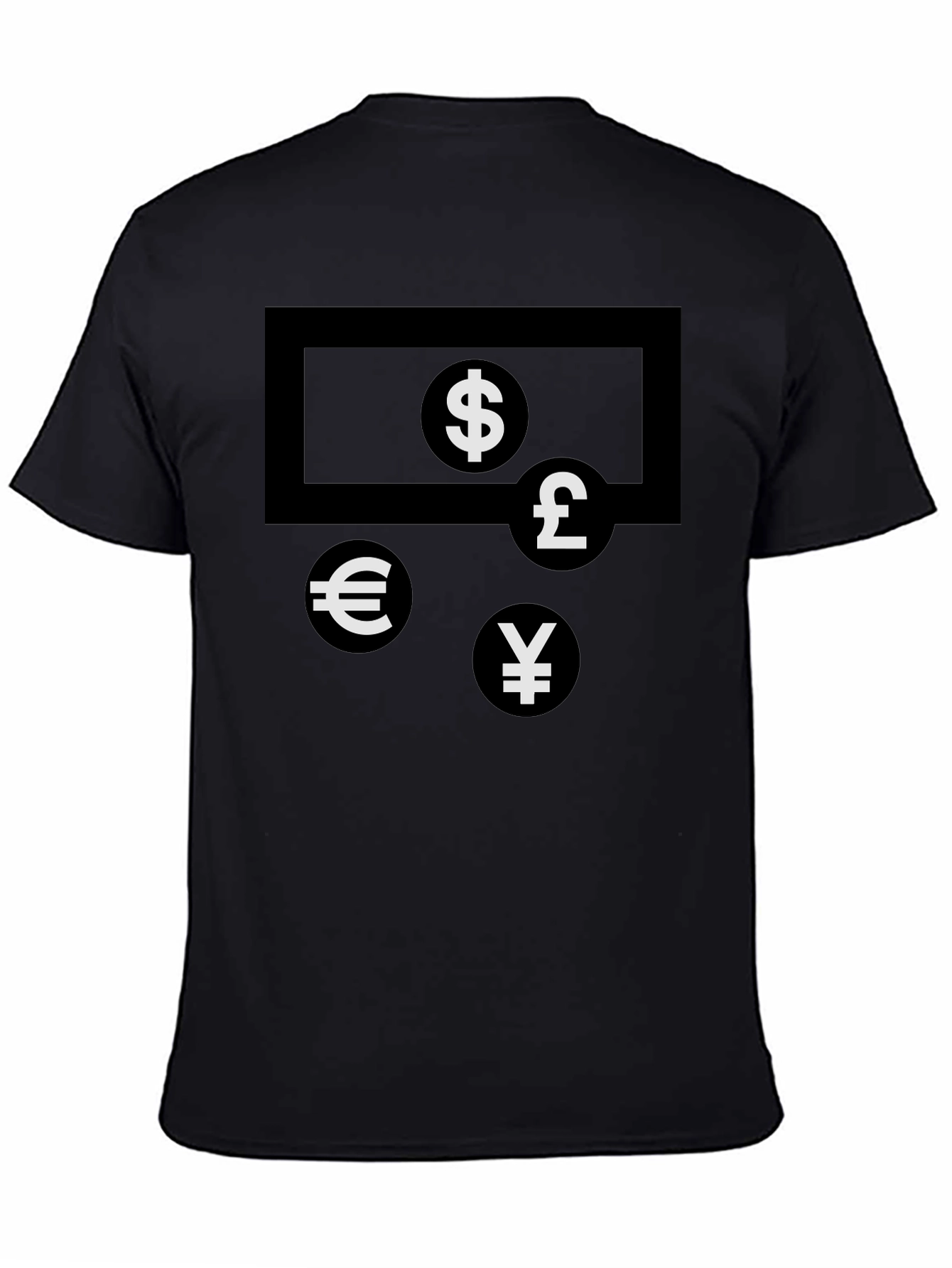 Currency Symbols T-Shirt - Black
