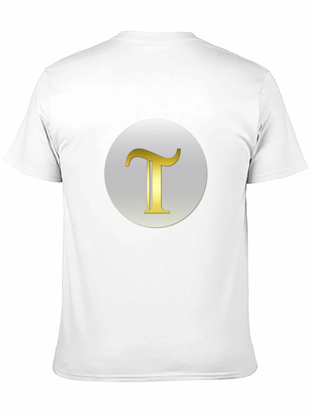 Mens Black T-Shirt with Letter T Design