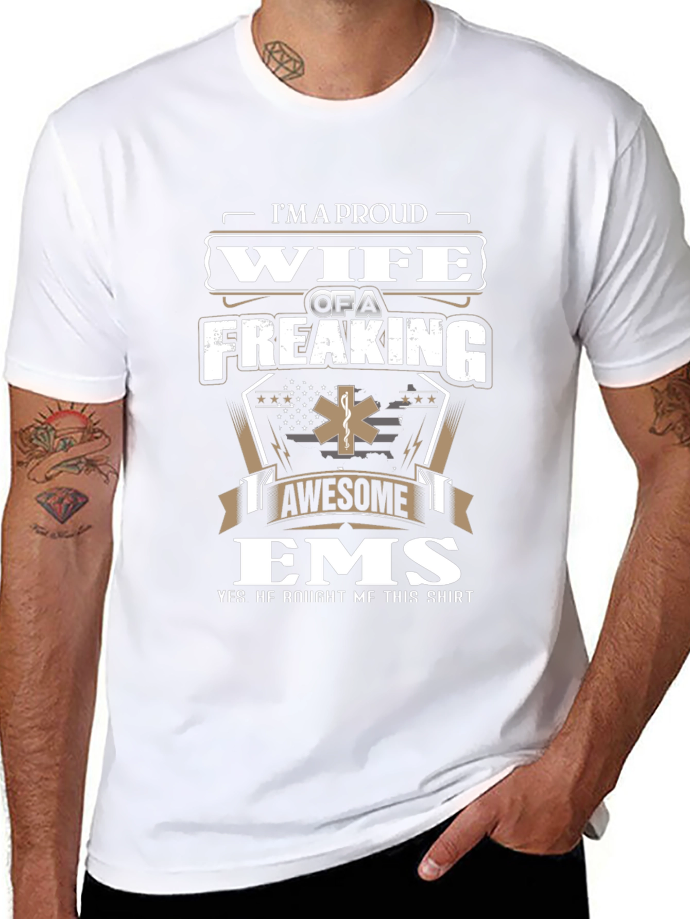 Proud Wife of an EMS T-Shirt