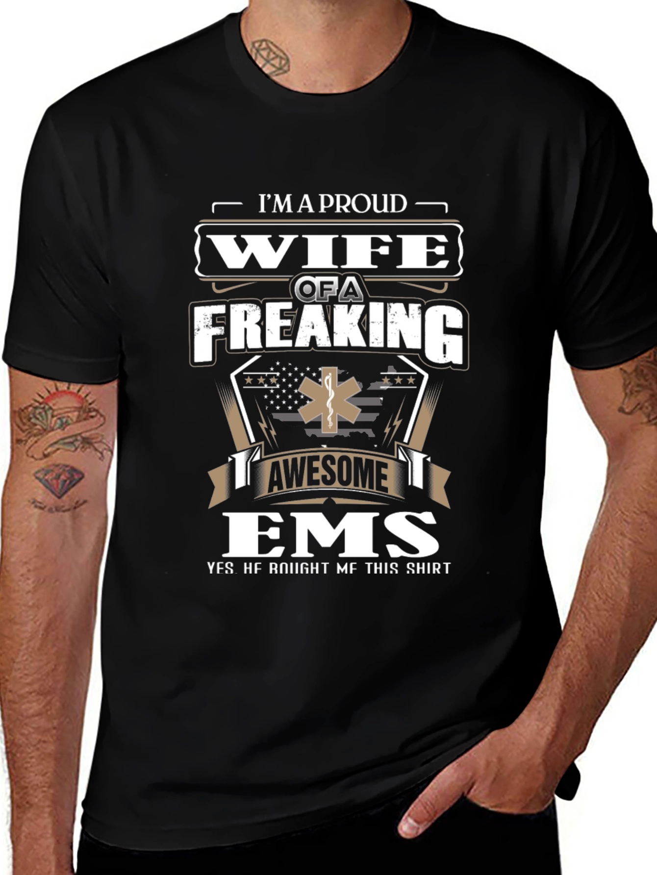 Proud Wife of an EMS T-Shirt