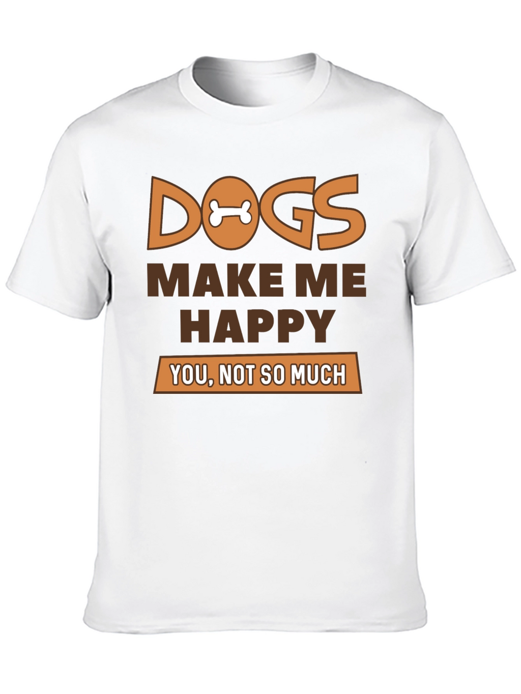Dogs Make Me Happy Graphic T-Shirt