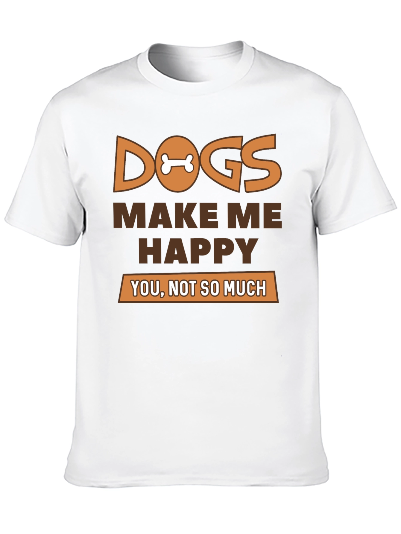 Dogs Make Me Happy Graphic T-Shirt