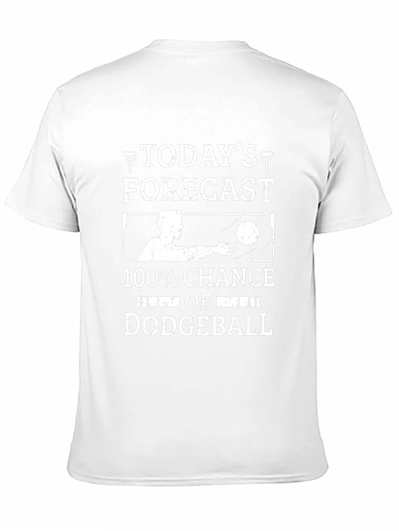 Funny Dodgeball T-Shirt - Todays Forecast