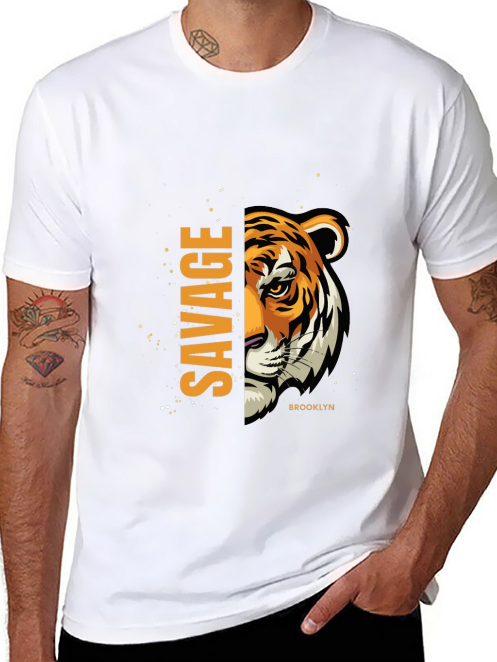 Savage Tiger Graphic T-Shirt - Brooklyn Style