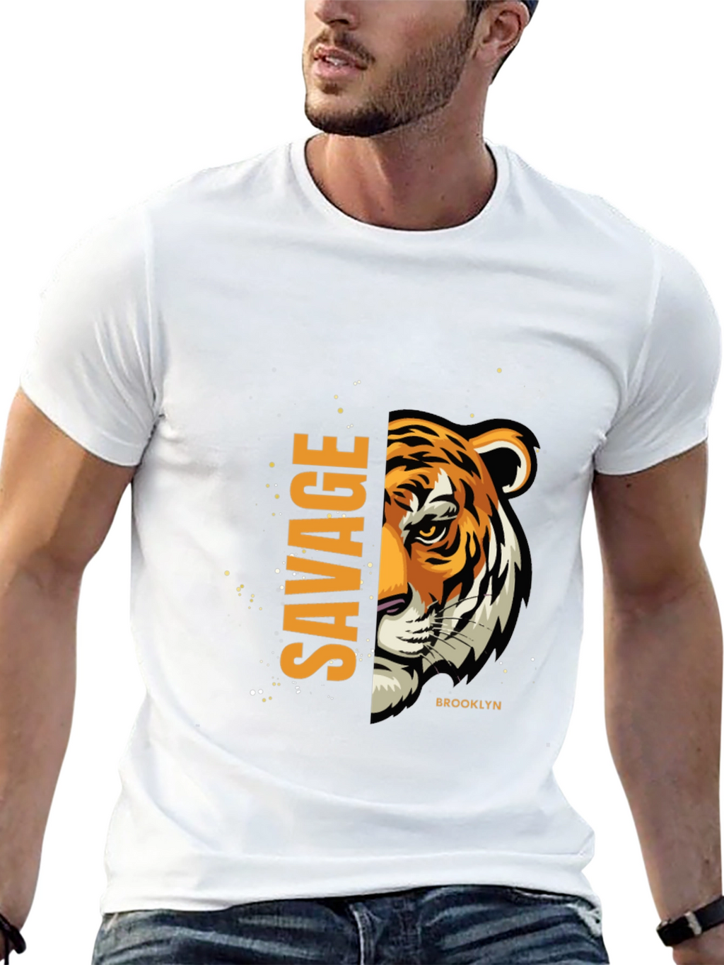 Savage Tiger Graphic T-Shirt - Brooklyn Style