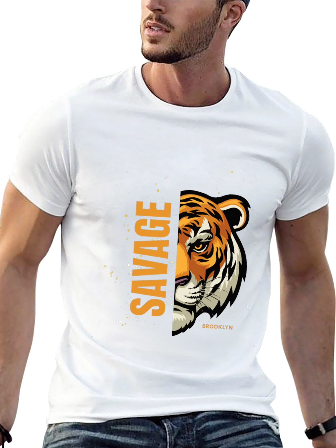 Savage Tiger Graphic T-Shirt - Brooklyn Style