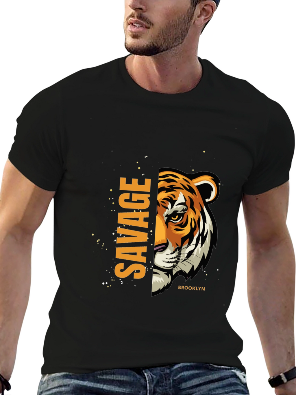 Savage Tiger Graphic T-Shirt - Brooklyn Style