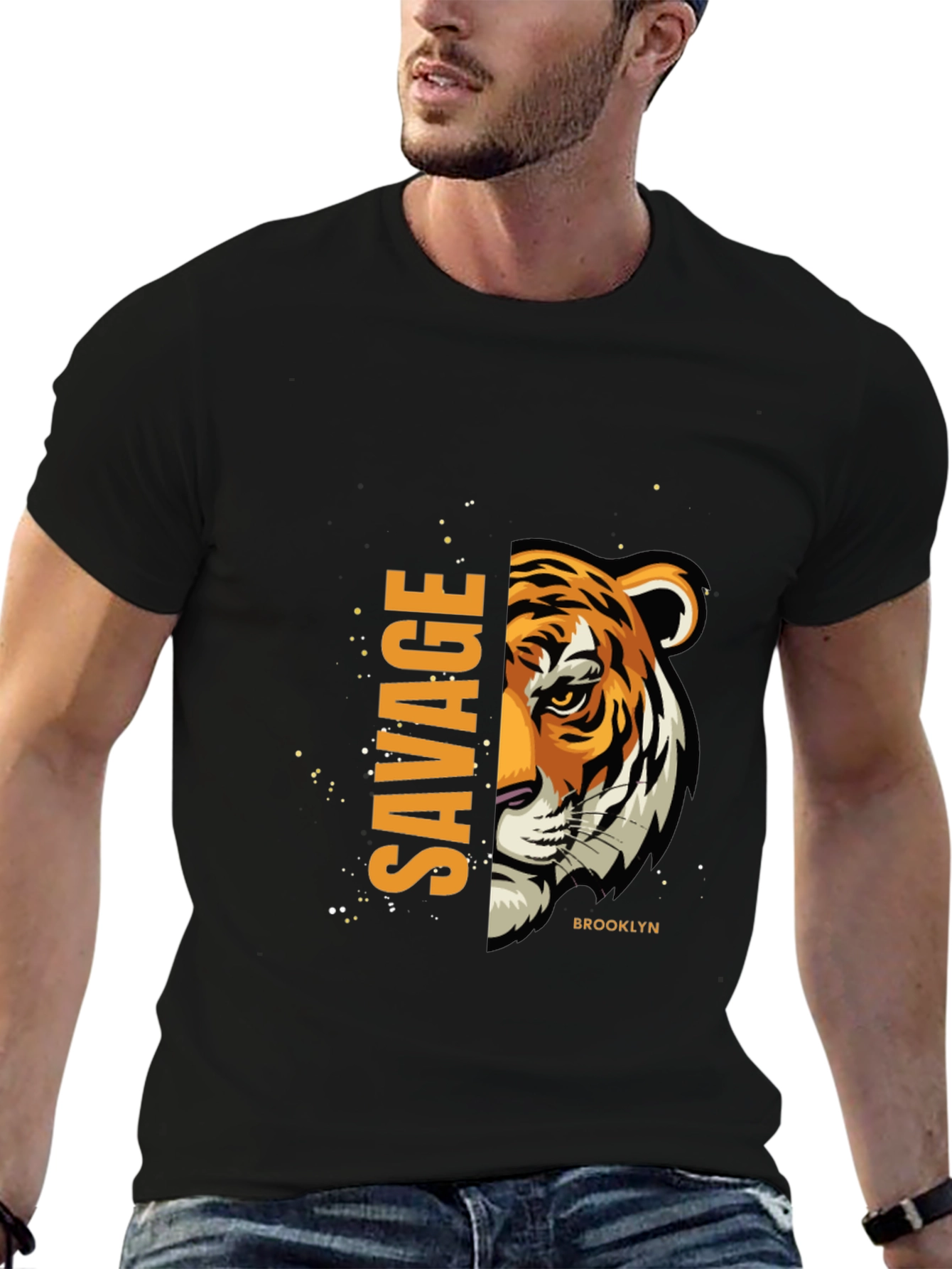 Savage Tiger Graphic T-Shirt - Brooklyn Style