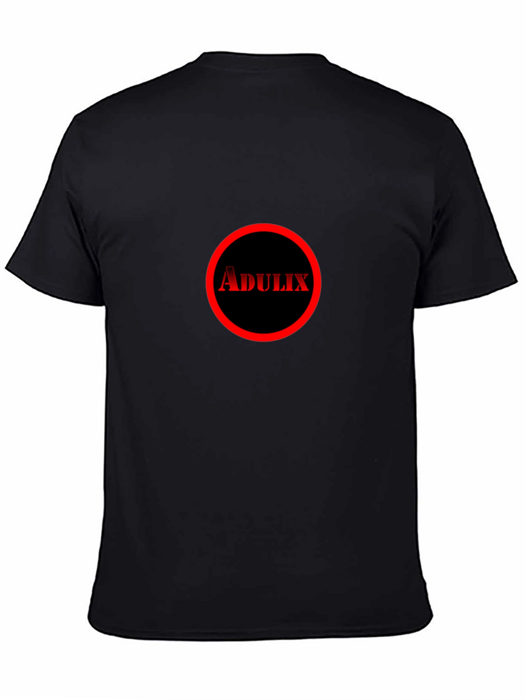 Adulix Circle Graphic Tee - Black Cotton Casual Shirt