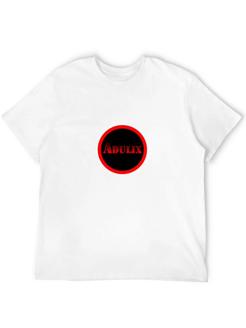 Adulix Circle Graphic Tee - Black Cotton Casual Shirt