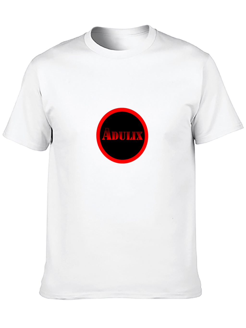 Adulix Circle Graphic Tee - Black Cotton Casual Shirt