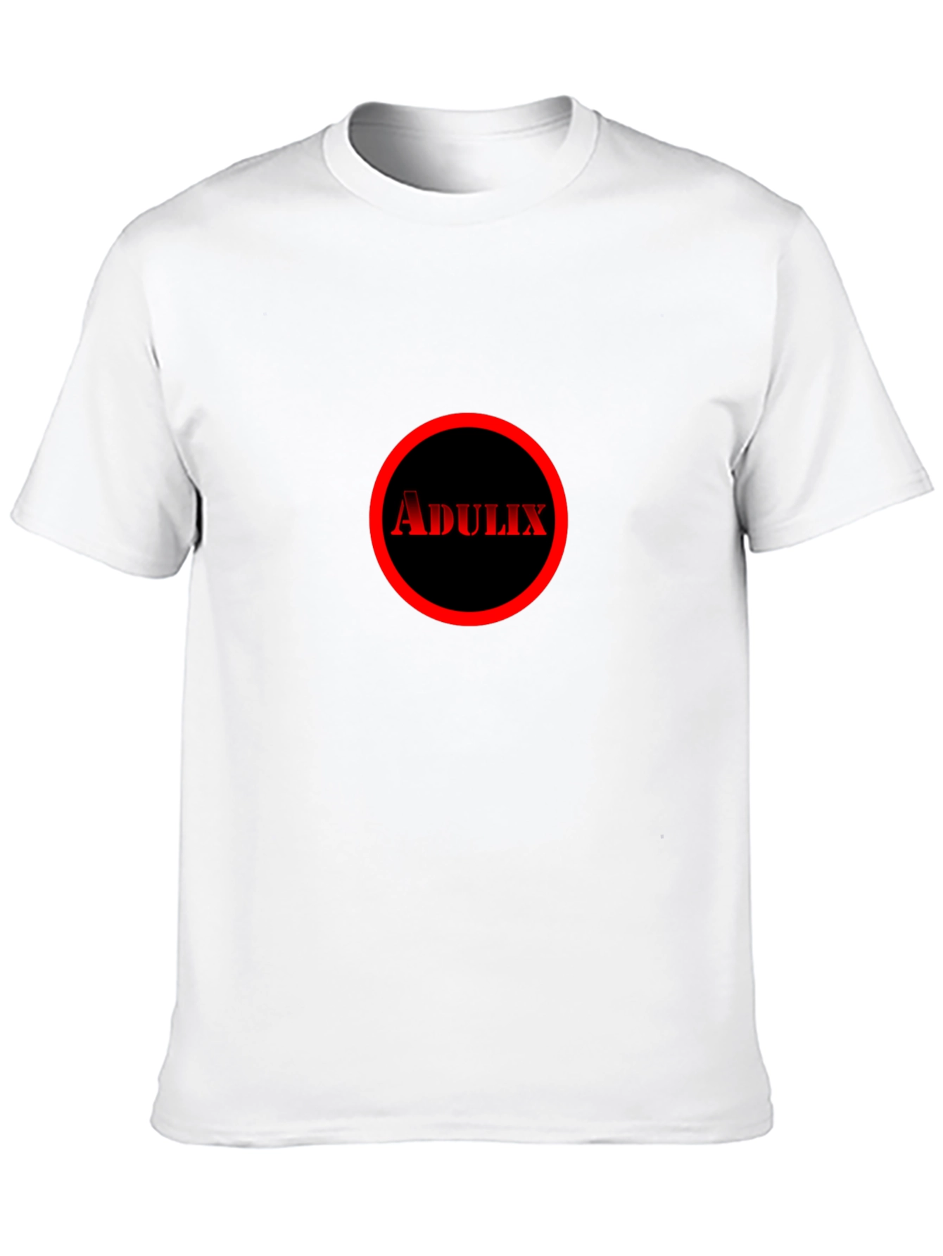 Adulix Circle Graphic Tee - Black Cotton Casual Shirt