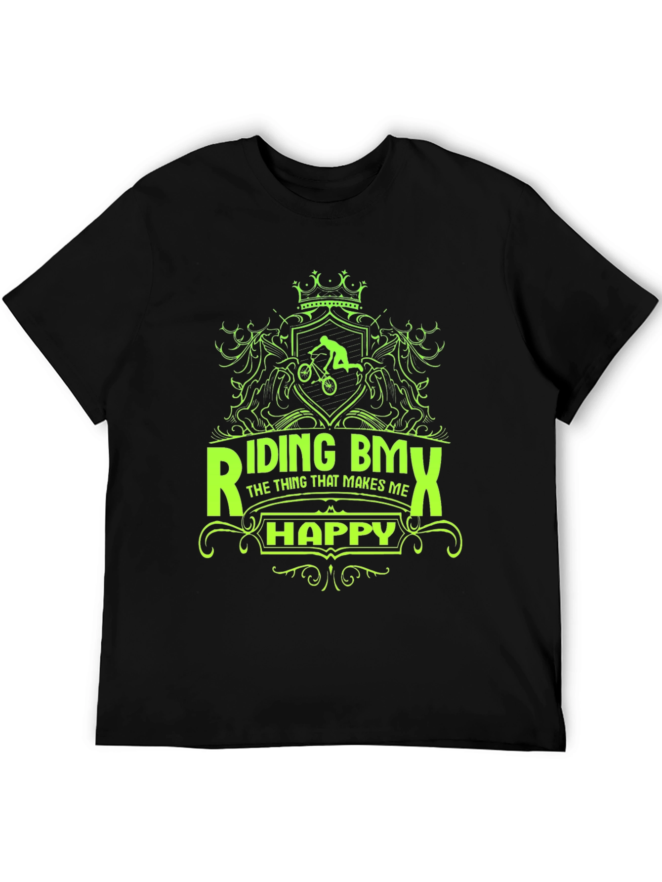 Riding BMX T-Shirt - Makes Me Happy Graphic Tee