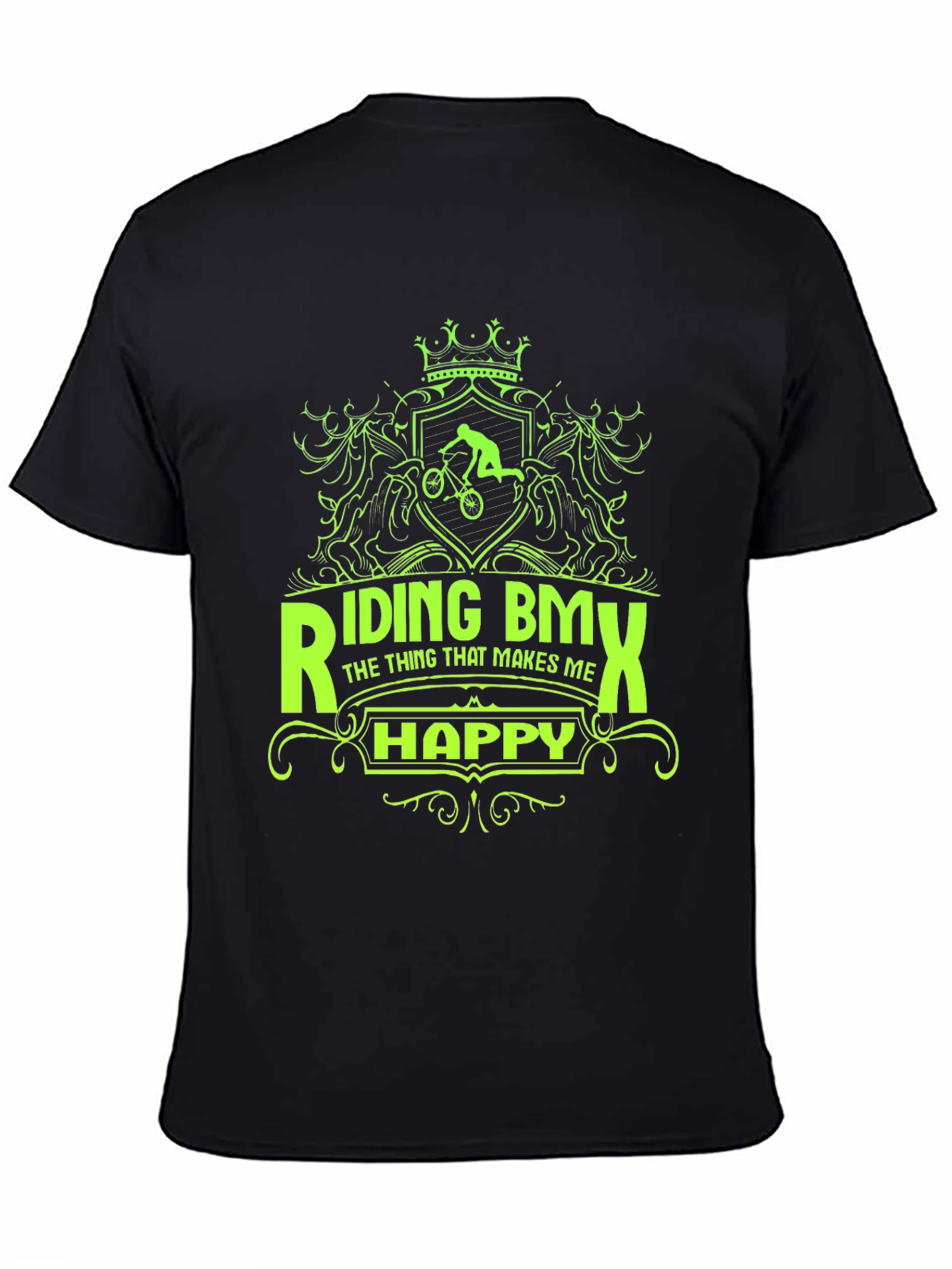 Riding BMX T-Shirt - Makes Me Happy Graphic Tee