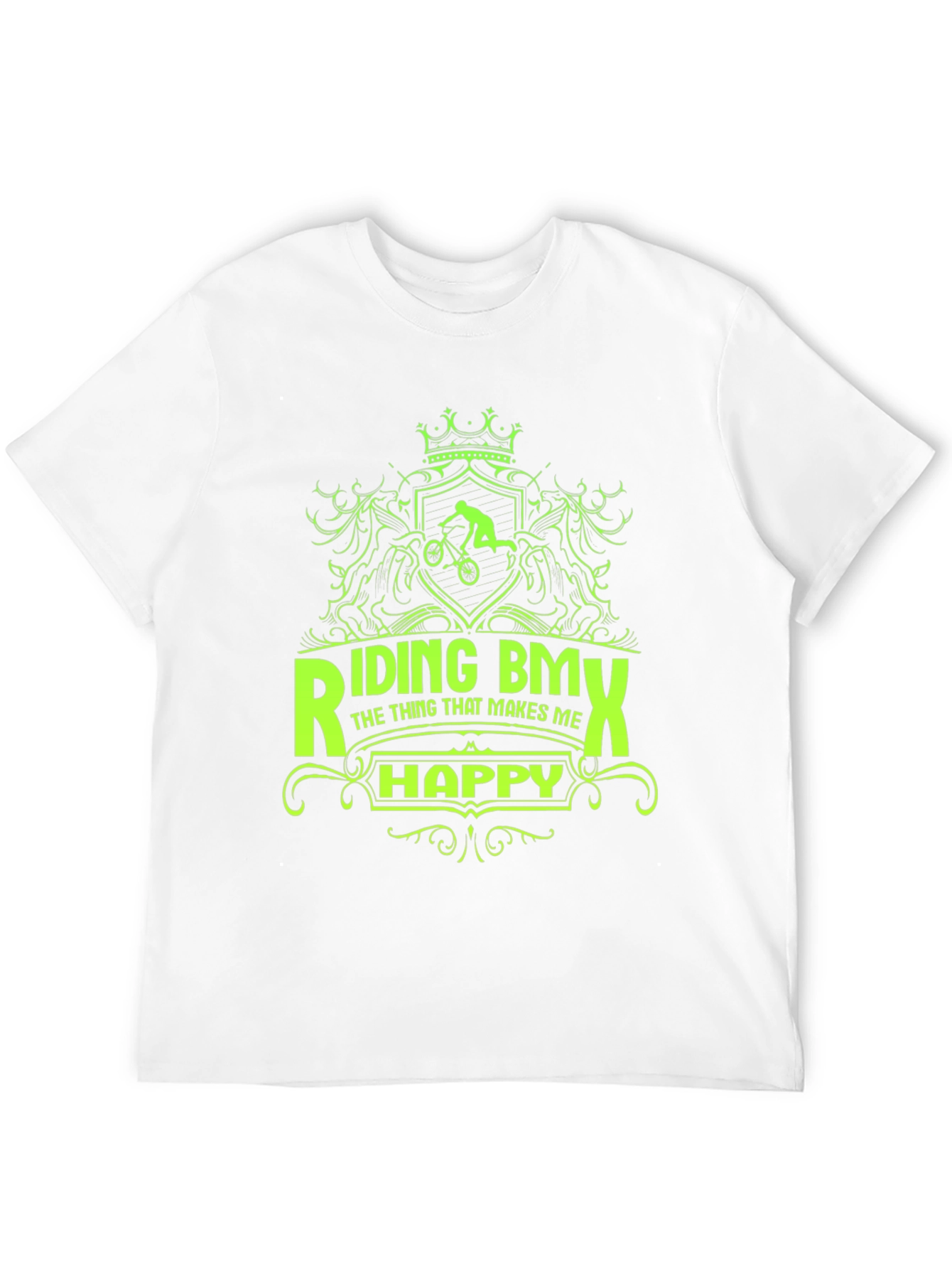 Riding BMX T-Shirt - Makes Me Happy Graphic Tee