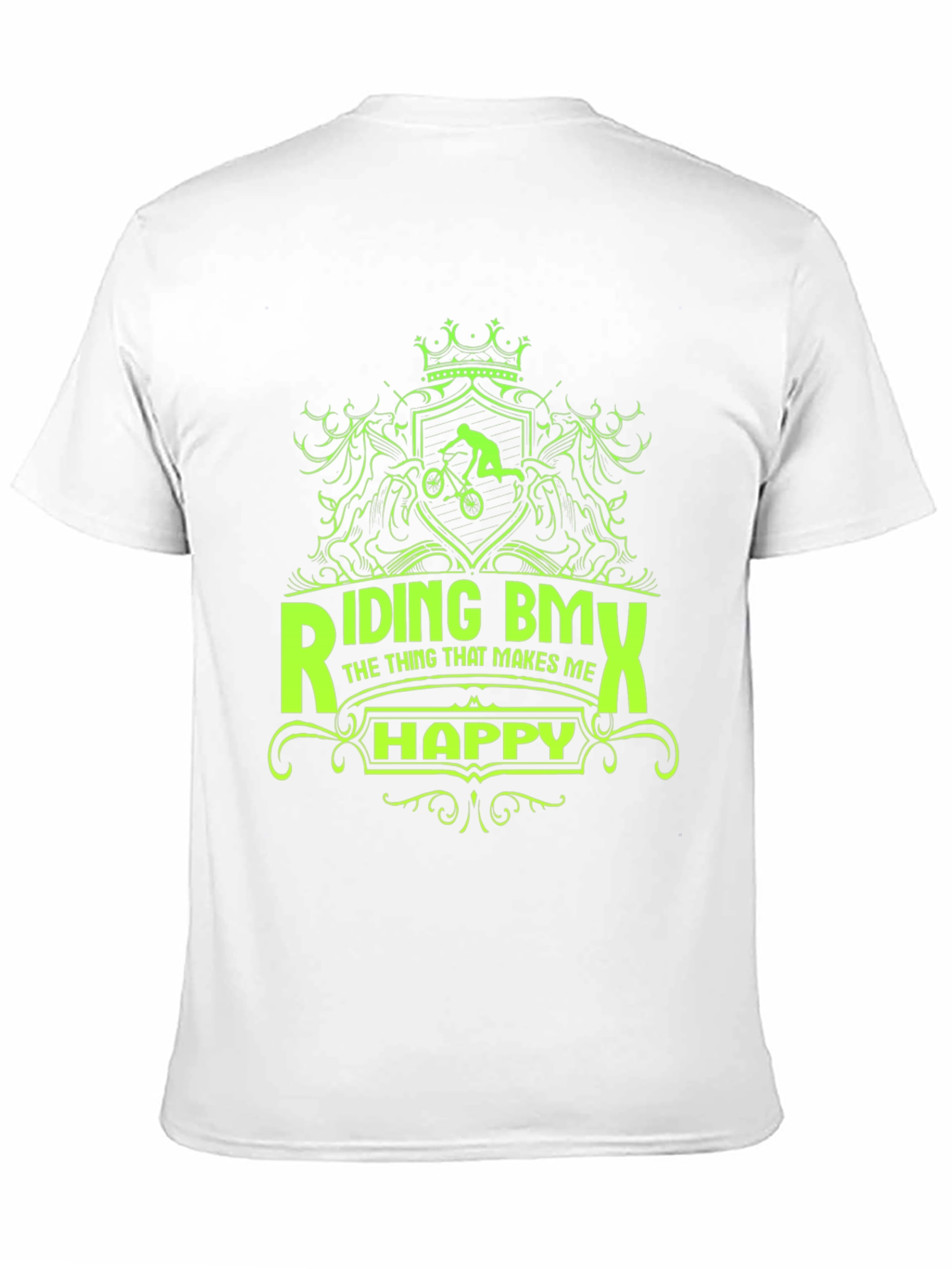 Riding BMX T-Shirt - Makes Me Happy Graphic Tee