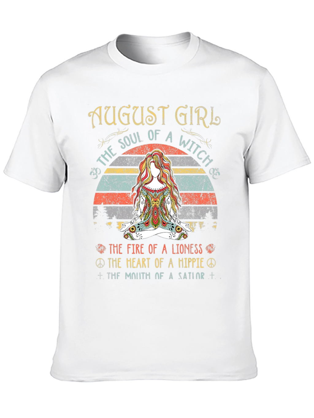 August Girl Witch Hippie Graphic Tee