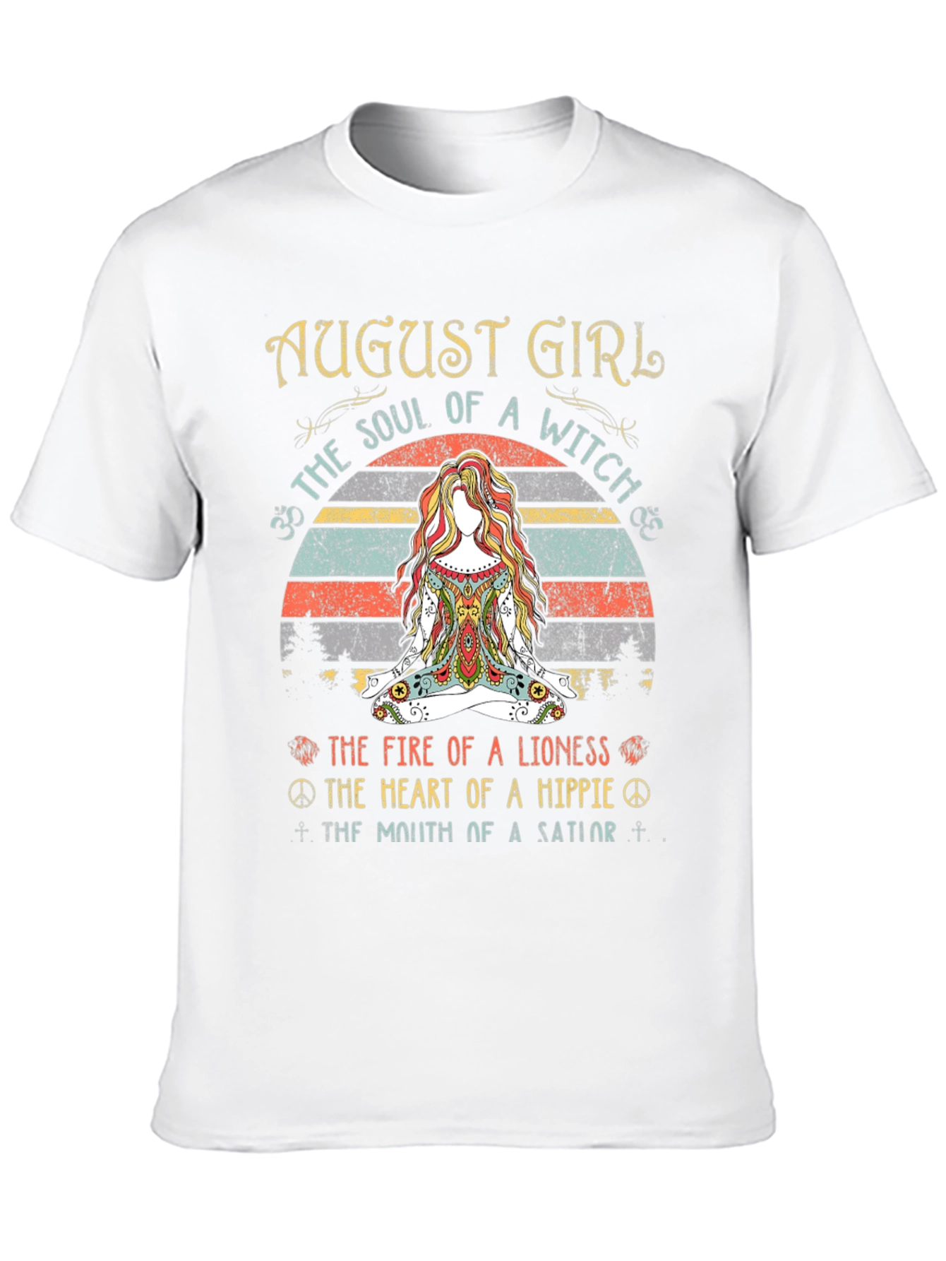 August Girl Witch Hippie Graphic Tee