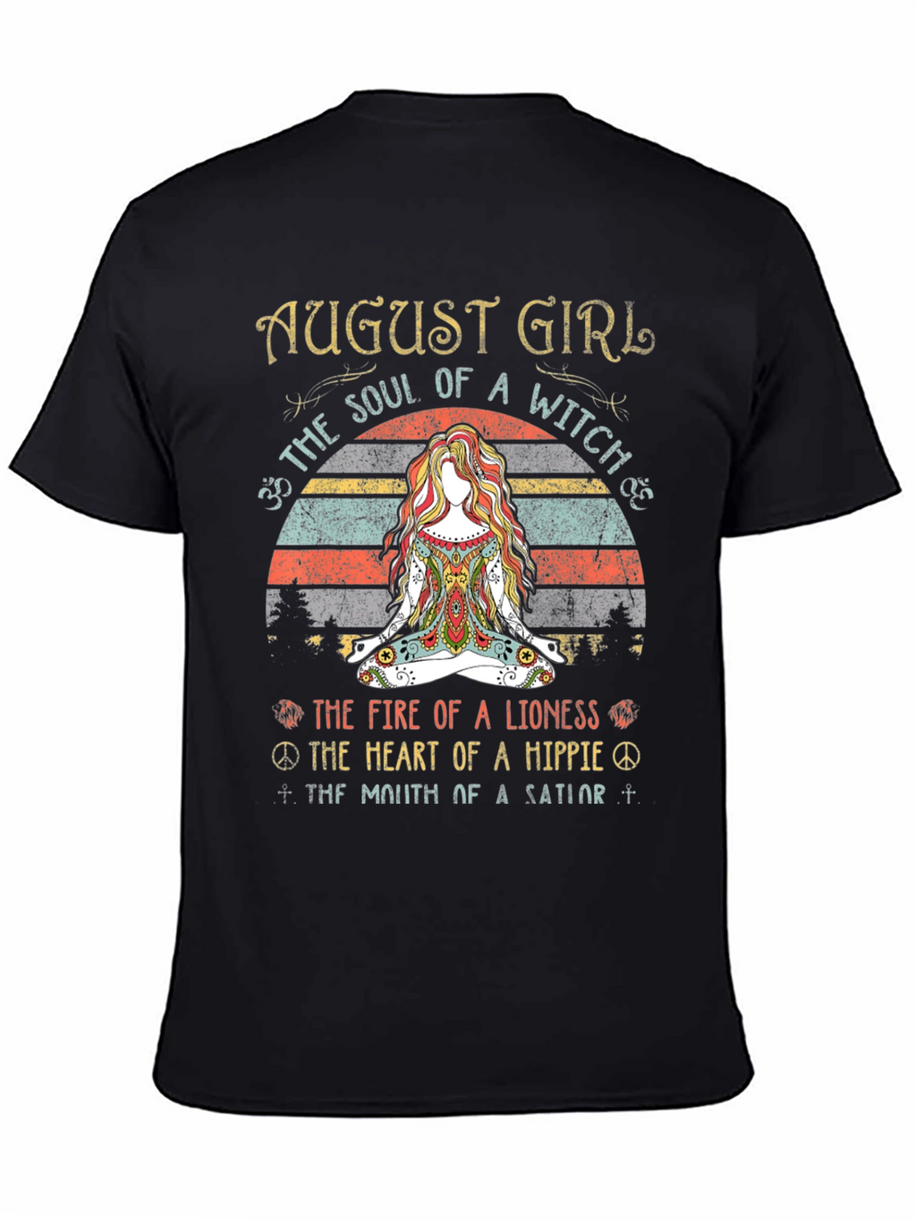 August Girl Witch Hippie Graphic Tee