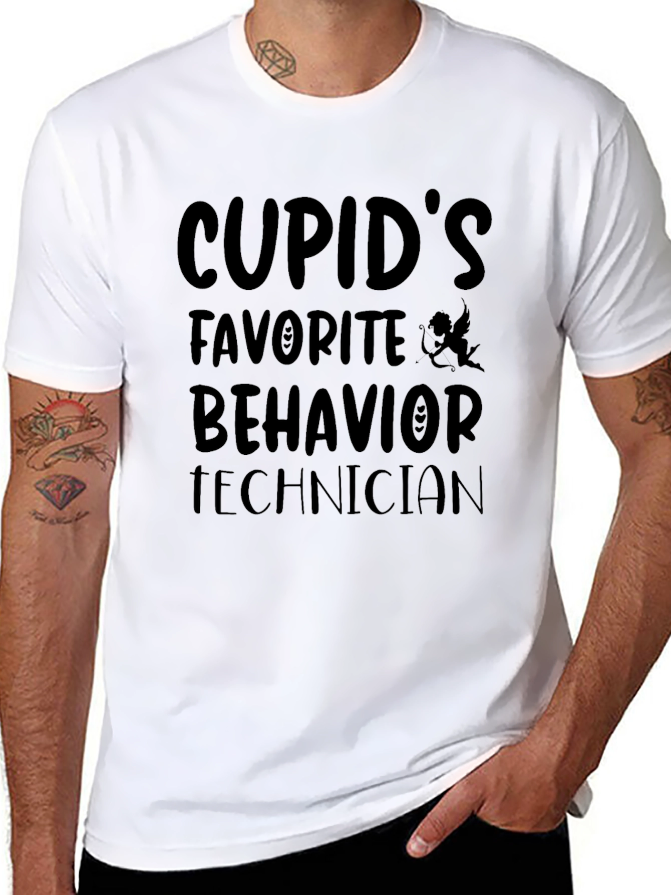Cupids Favorite Behavior Technician Black T-Shirt