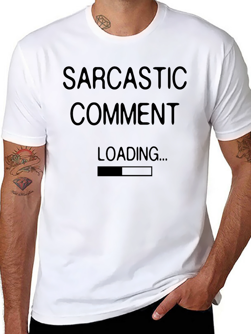 Sarcastic Comment Loading T-Shirt Funny Humor Graphic Tee