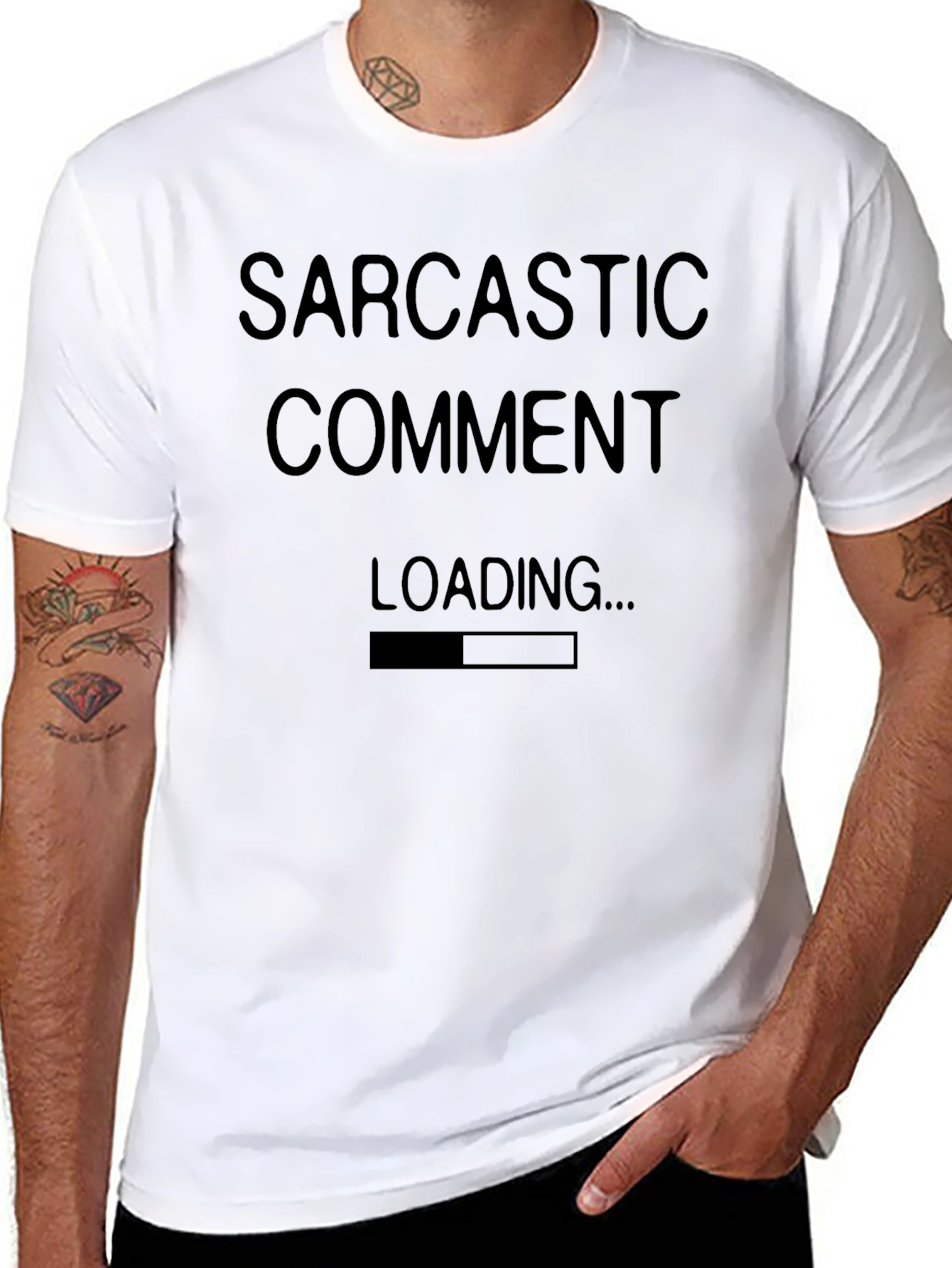 Sarcastic Comment Loading T-Shirt Funny Humor Graphic Tee